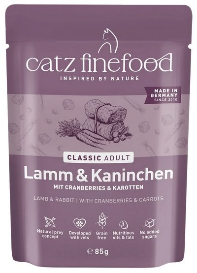 Catz Finefood Classic Jagnięcina i Królik (N.11) saszetka 85g