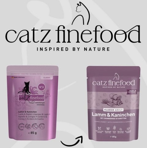 Catz Finefood Classic Jagnięcina i Królik (N.11) saszetka 85g