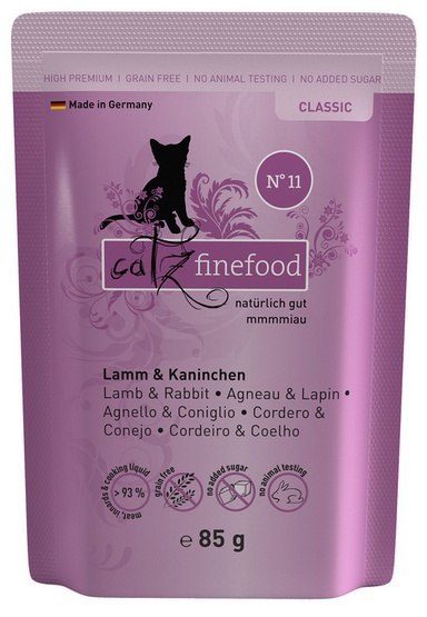 Catz Finefood Classic Jagnięcina i Królik (N.11) saszetka 85g