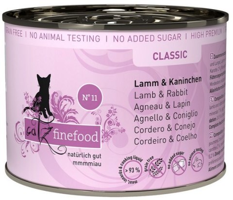 Catz Finefood Classic Jagnięcina i Królik (N.11) puszka 200g
