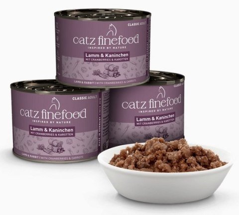Catz Finefood Classic Jagnięcina i Królik (N.11) puszka 200g