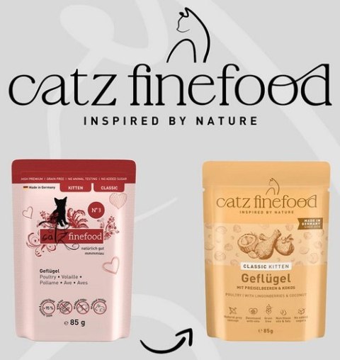 Catz Finefood Classic Kitten Drób (N.03) saszetka 85g