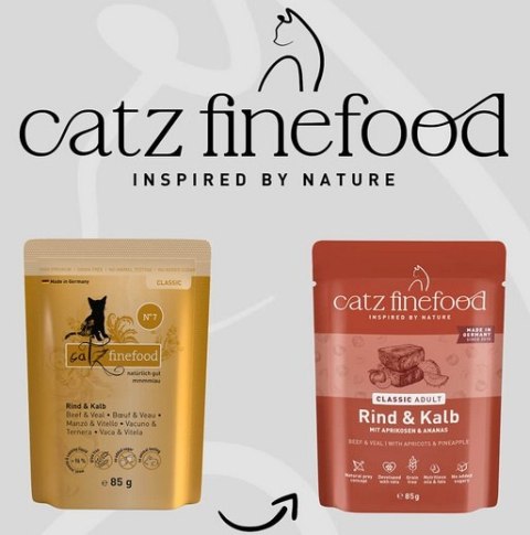 Catz Finefood Classic Wołowina i cielęcina (N.07) saszetka 85g