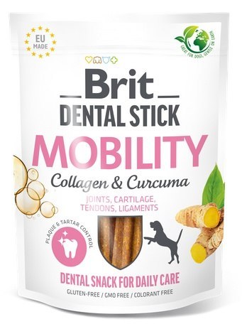 Brit Dental Stick Mobility Collagen & Curcuma 251g