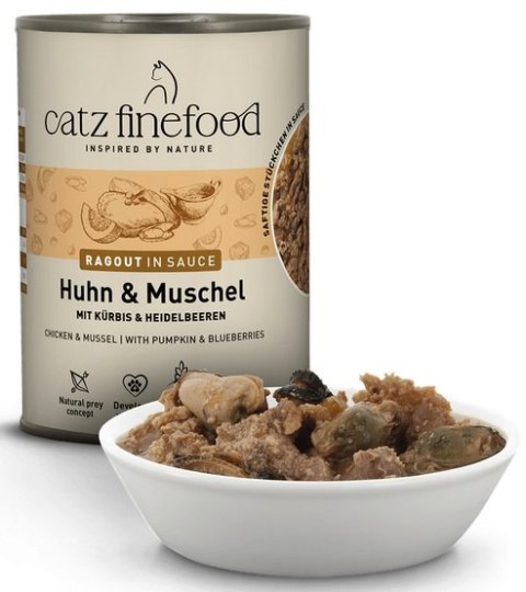 Catz Finefood Ragout in Sauce Kurczak i Omułek (N.613) puszka 380g