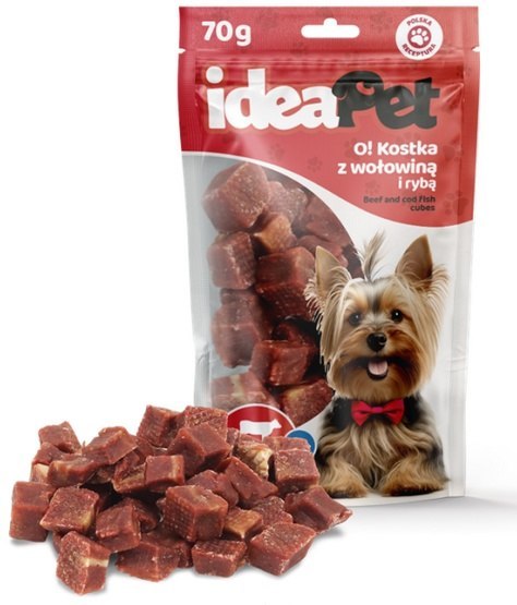 IdeaPet O! Kostka z wołowiną i rybą 70g
