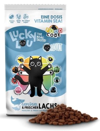Lucky Lou Food Code Lifestage Adult Drób & Łosoś 750g