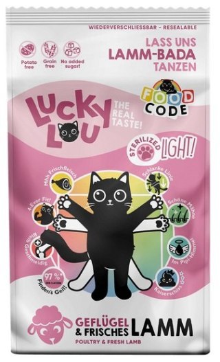 Lucky Lou Food Code Lifestage Sterilized Light Drób & Jagnięcina 1,7kg