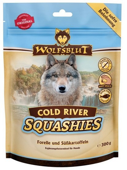 Wolfsblut Dog Squashies Trenerki Cold River - pstrąg i bataty 300g