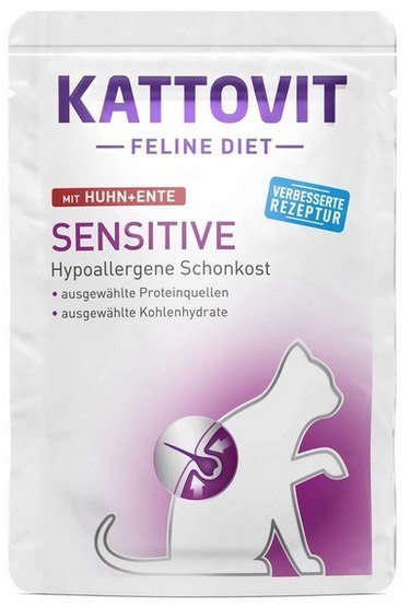 Kattovit Feline Diet Sensitive kurczak i kaczka saszetka 85g