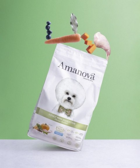 Amanova Dog Adult Mini Digestive Divine Rabbit - królik 7kg