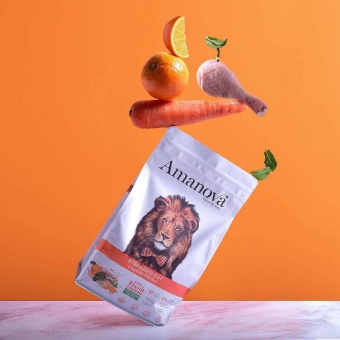 Amanova Cat Sterilised Exquisite Chicken - kurczak 6kg