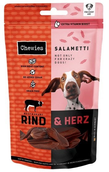 Chewies Beef Salametti wołowina z sercami 60g
