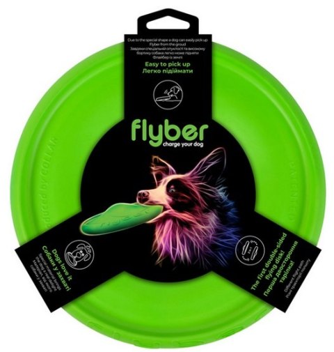 Collar Flyber Latający spodek 22cm jasnozielony