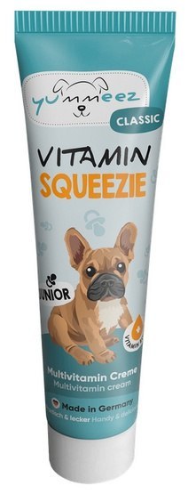Yummeez Classic Squeezie Junior Witaminy pasta smakowa do nauki i podawania leków 100g