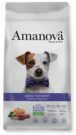 Amanova Dog Adult Exigent Venison - dziczyzna 10kg