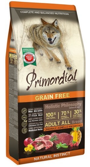 Primordial Dog Grain Free Adult Wild Boar & Lamb 2kg