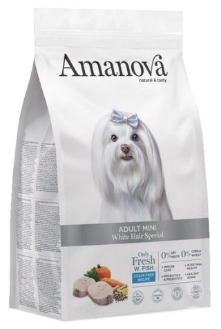 Amanova Dog Adult Mini White Hair Special 2kg