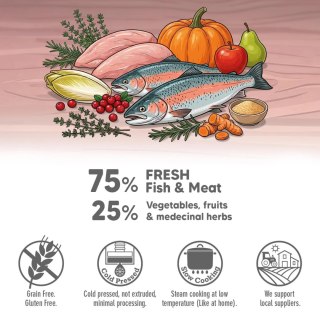 ARQUIVET FRESH półwilgotny przysmak z łososiem 300g