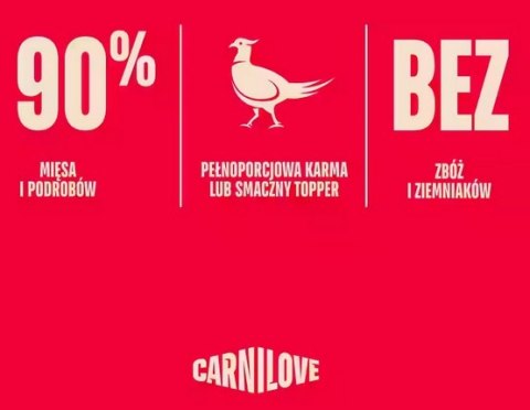 Carnilove Cat Pheasant - bażant w sosie saszetka 85g