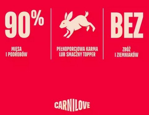 Carnilove Cat Rabbit Kitten - królik w sosie saszetka 85g