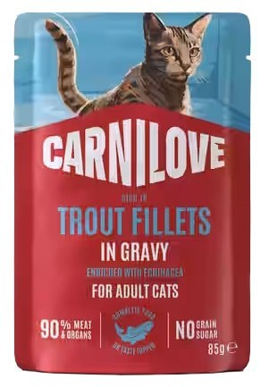 Carnilove Cat Trout - pstrąg w sosie saszetka 85g