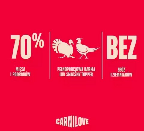 Carnilove Dog Turkey & Pheasant - indyk i bażant saszetka 300g