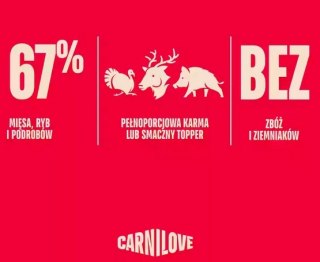 Carnilove Dog Turkey & Reindeer & Wildboar Adult - indyk, renifer i dzik puszka 400g