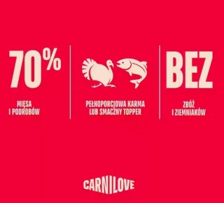 Carnilove Dog Turkey & Salmon Puppy - indyk i łosoś saszetka 300g