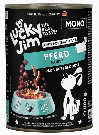 Lucky Jim Mono Adult Konina puszka 400g