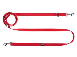 CHABA Smycz taśma regulowana M 16mm/260cm czerwona