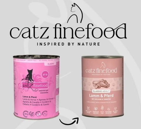 Catz Finefood Classic Jagnięcina i Konina (N.19) puszka 400g