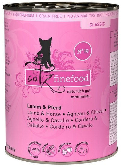 Catz Finefood Classic Jagnięcina i Konina (N.19) puszka 400g