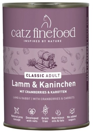 Catz Finefood Classic Jagnięcina i Królik (N.11) puszka 400g