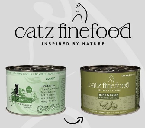 Catz Finefood Classic Kurczak i Bażant (N.15) puszka 200g