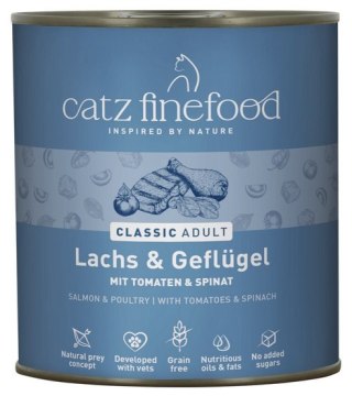Catz Finefood Classic Łosoś i drób (N.05) puszka 800g