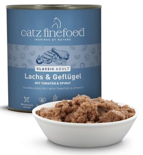 Catz Finefood Classic Łosoś i drób (N.05) puszka 800g
