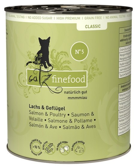 Catz Finefood Classic Łosoś i drób (N.05) puszka 800g