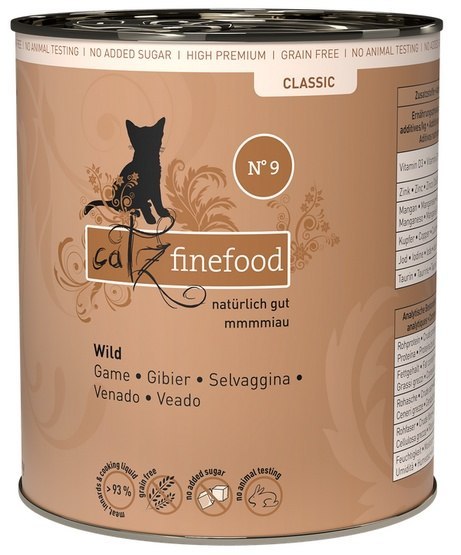 Catz Finefood Classic Dziczyzna (N.09) puszka 800g