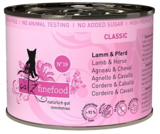 Catz Finefood Classic Jagnięcina i Konina (N.19) puszka 200g