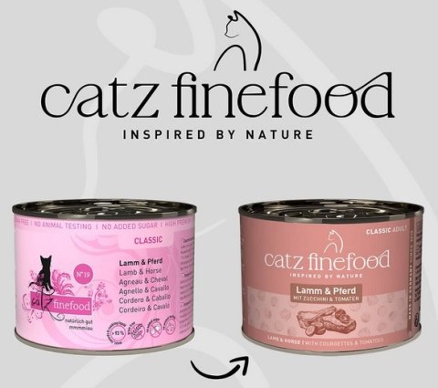 Catz Finefood Classic Jagnięcina i Konina (N.19) puszka 200g