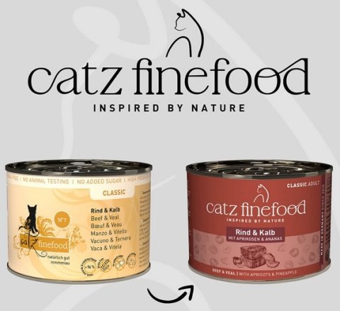 Catz Finefood Classic Wołowina i cielęcina (N.07) puszka 200g