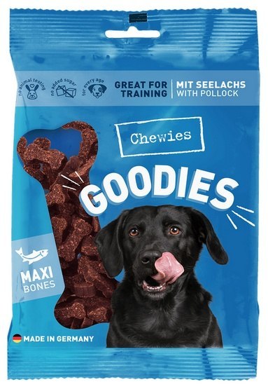 Chewies Goodies Trenerki Kosteczki Maxi Łosoś 200g