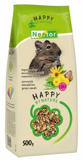 Nestor Pokarm Koszatniczka topinambur, nasiona traw, mniszek lekarski 500g