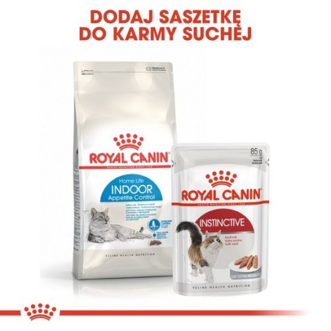 Royal Canin Indoor Appetite Control karma sucha dla kotów dorosłych, przebywających w domu, domagających się jedzenia 2kg