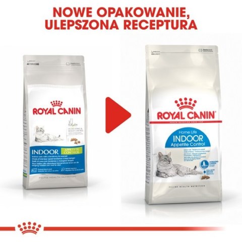 Royal Canin Indoor Appetite Control karma sucha dla kotów dorosłych, przebywających w domu, domagających się jedzenia 2kg