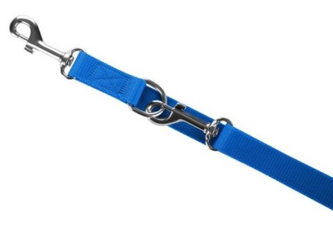 CHABA Smycz taśma regulowana L 20mm/260cm niebieska
