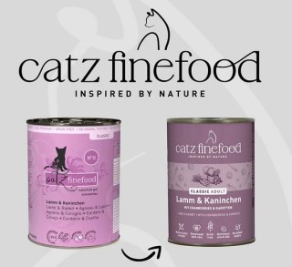 Catz Finefood Classic Jagnięcina i Królik (N.11) puszka 800g