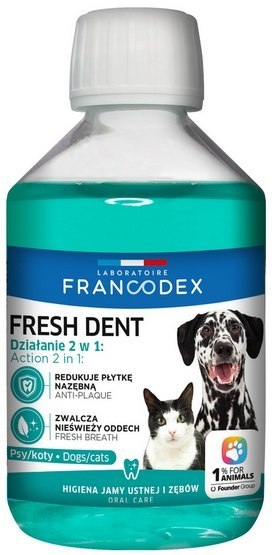 Francodex Fresh Dent płyn do higieny jamy ustnej 250ml [FR179120]