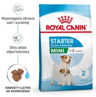 Royal Canin Mini Starter Mother&Babydog karma sucha dla szczeniąt do 2 miesiąca i suk karmiących ras małych 1kg